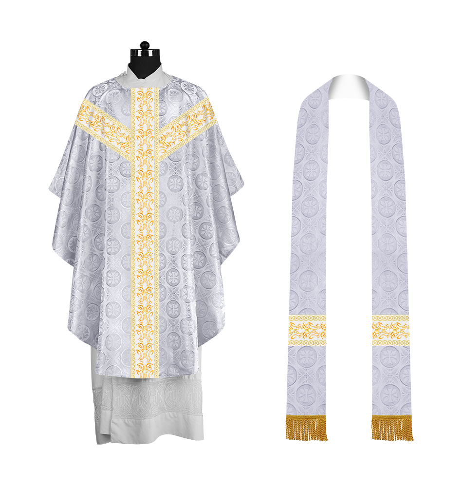 Gothic Chasuble with Y-type Embroidered Orphrey
