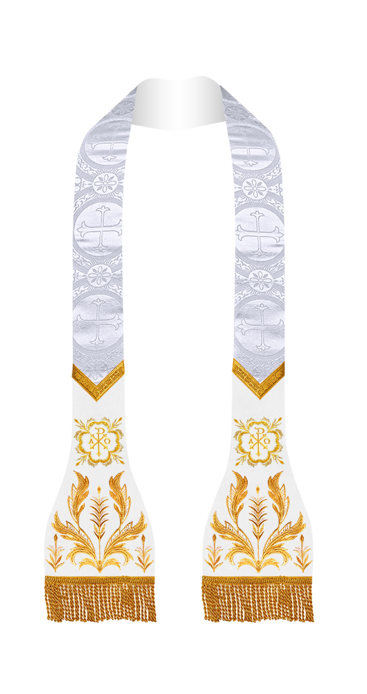 Elegant Roman stole - Sanctus collection
