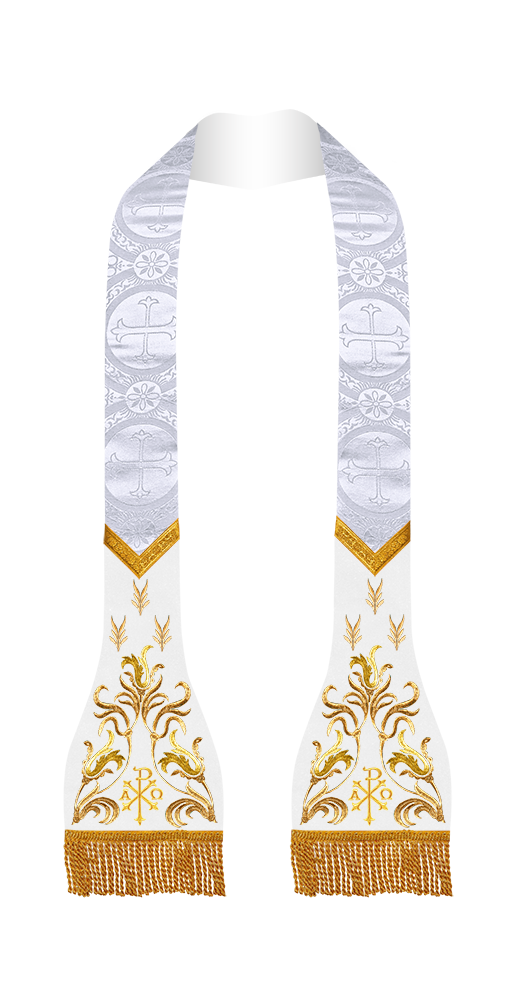 Lustrous Roman Stole Vestments - Cathedral collection