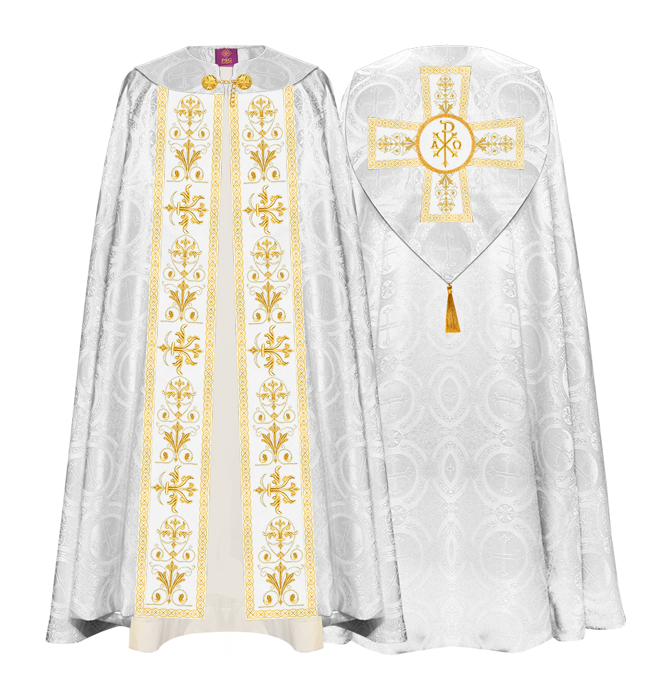 GOTHIC COPE VESTMENTS WITH COLOUR TRIMS