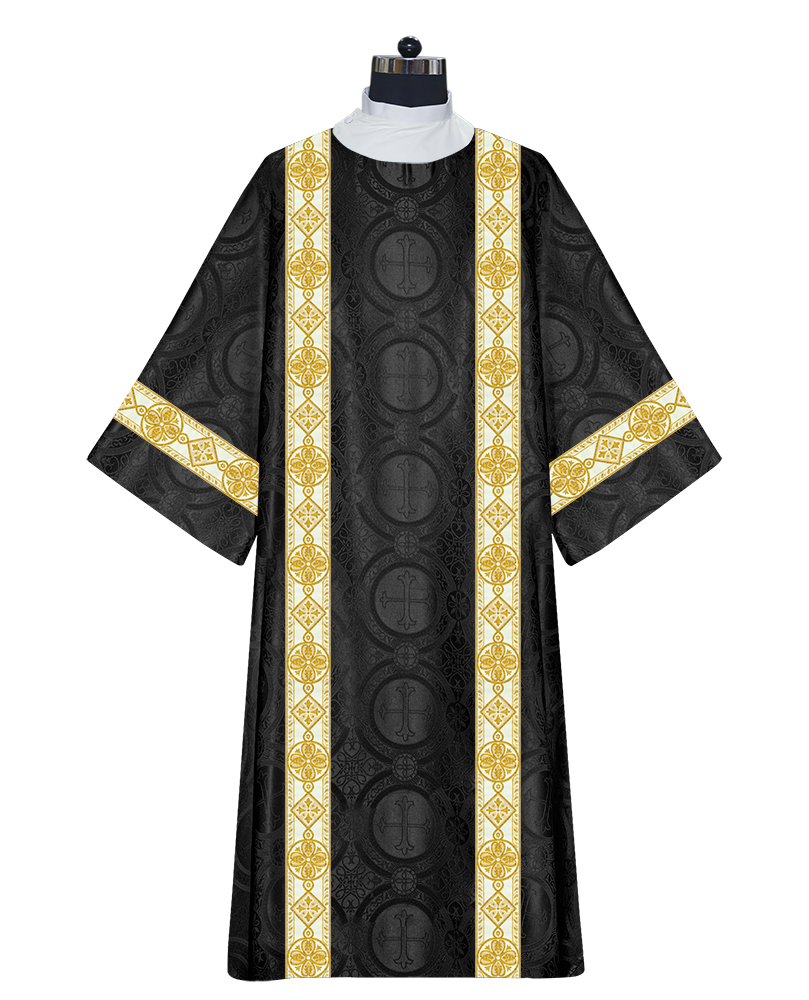Deacon Dalmatic Vestments with white diamond lace