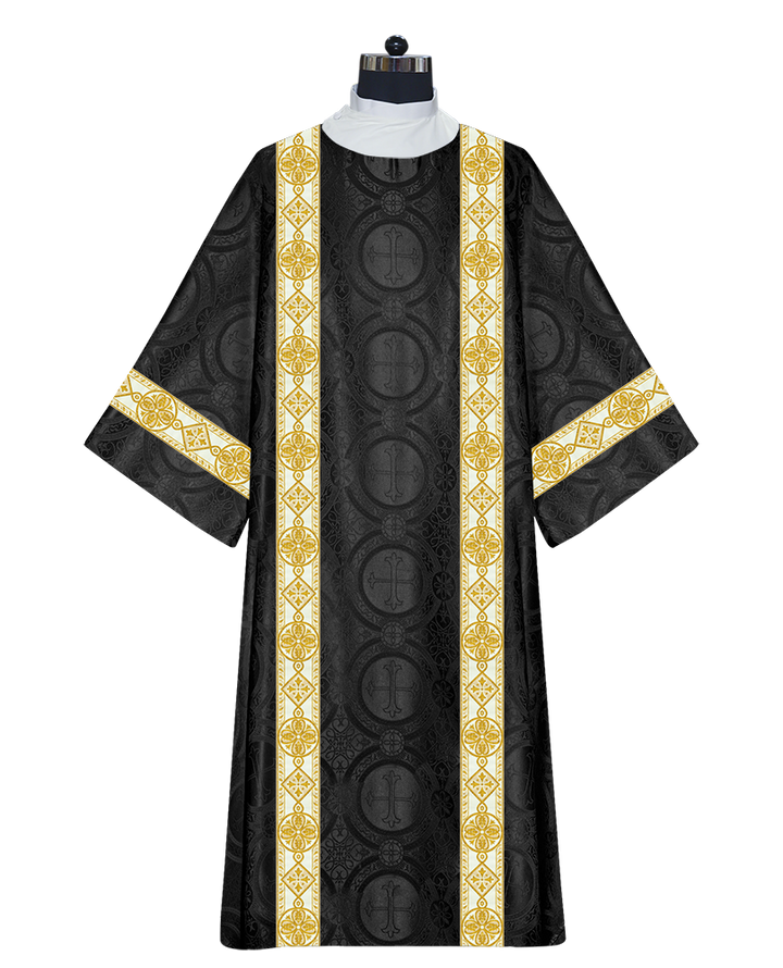 Deacon Dalmatic Vestments with white diamond lace