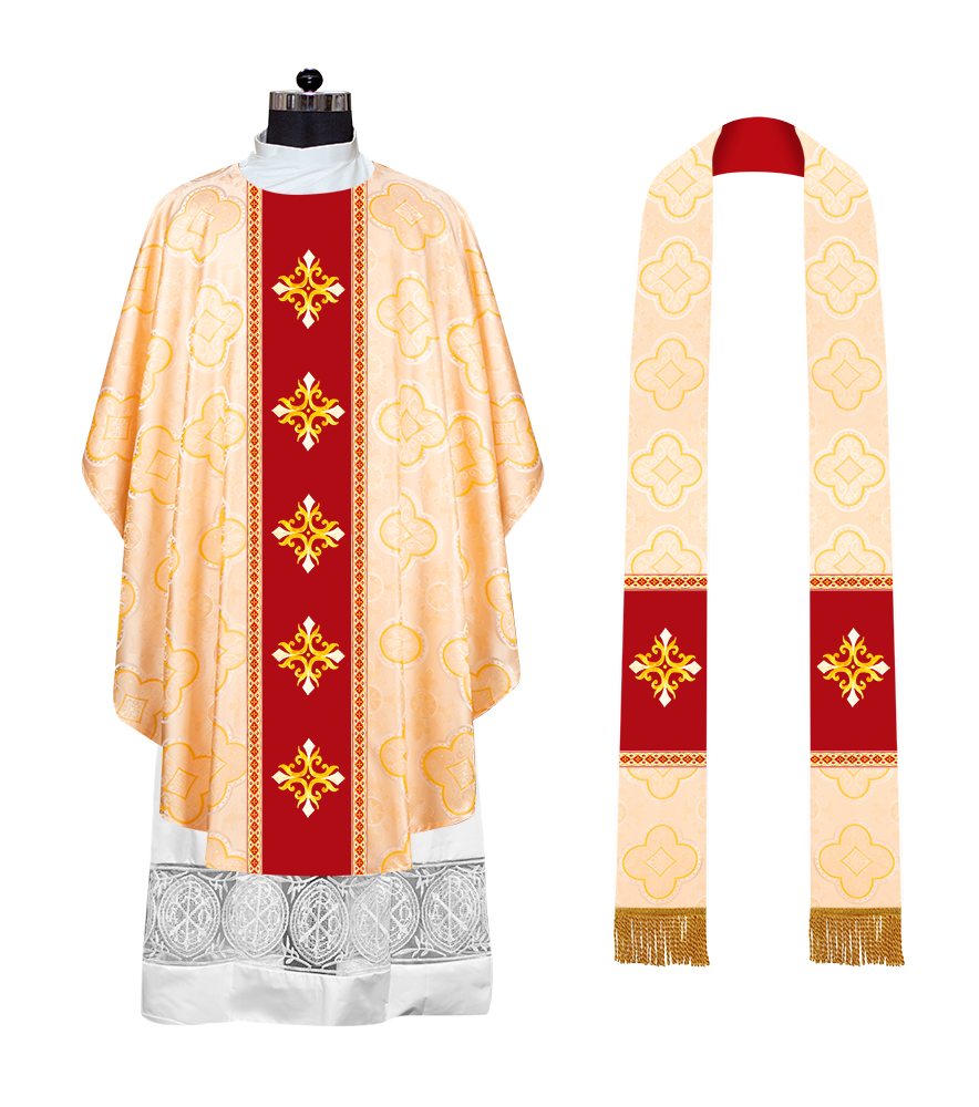 Spiritual Gothic Chasuble with Motif