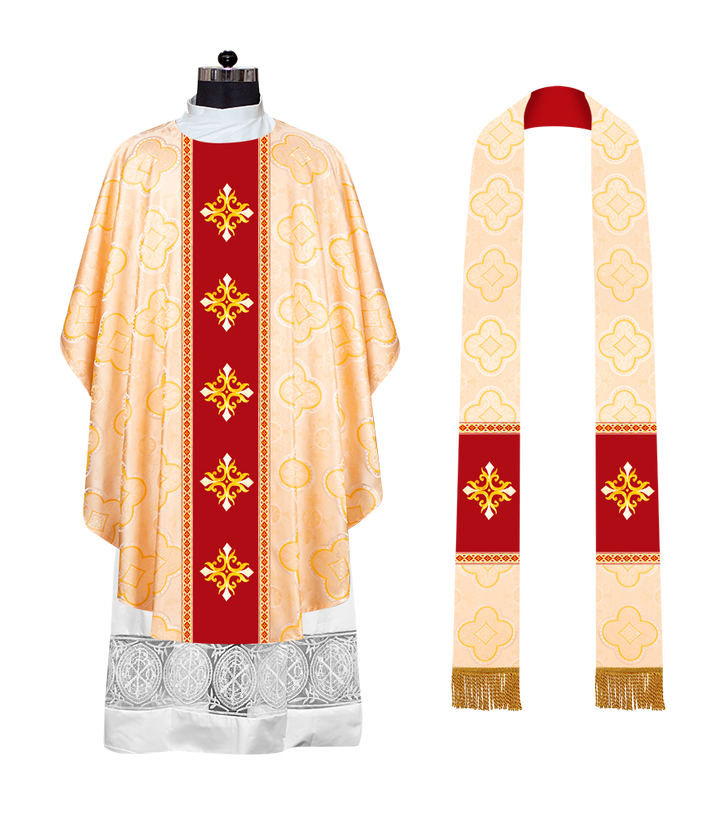 Spiritual Gothic Chasuble with Motif