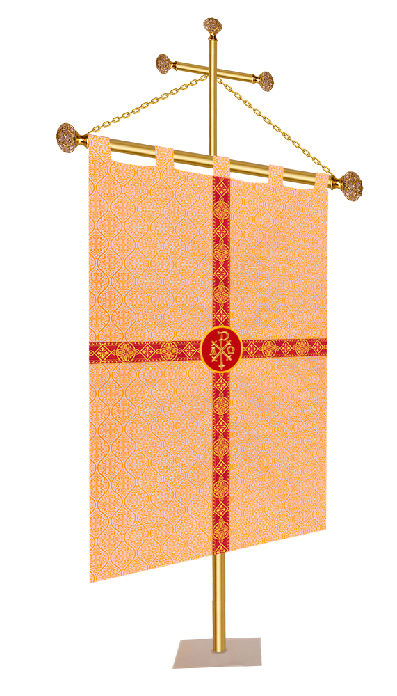 Handmade Embroidery church Banner with Trims