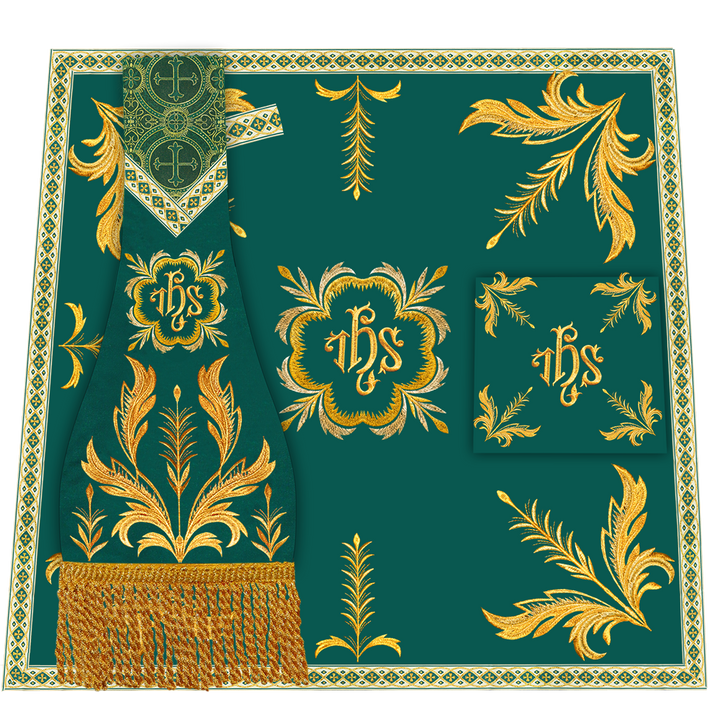 Mass Set Vestment with Embroidery Trims