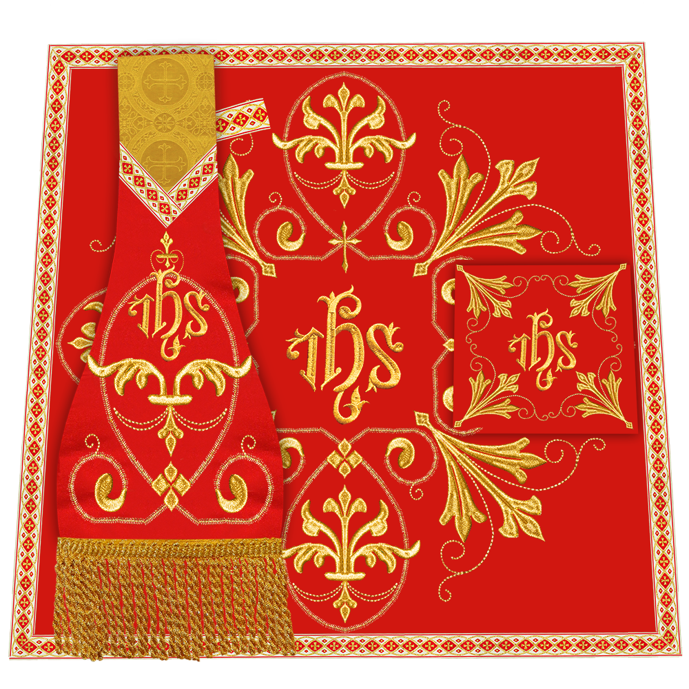 Spiritual Embroidery Mass Set Vestment