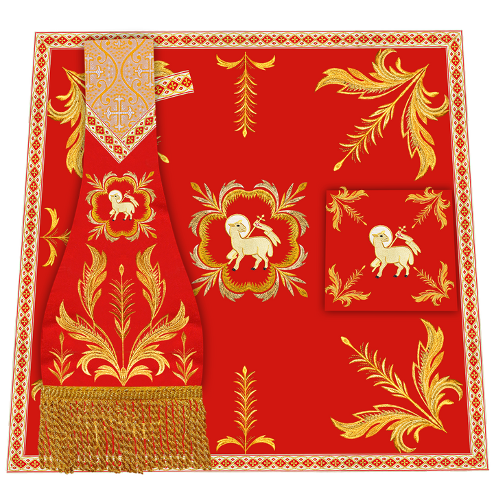 Mass Set Vestment with Embroidery Trims