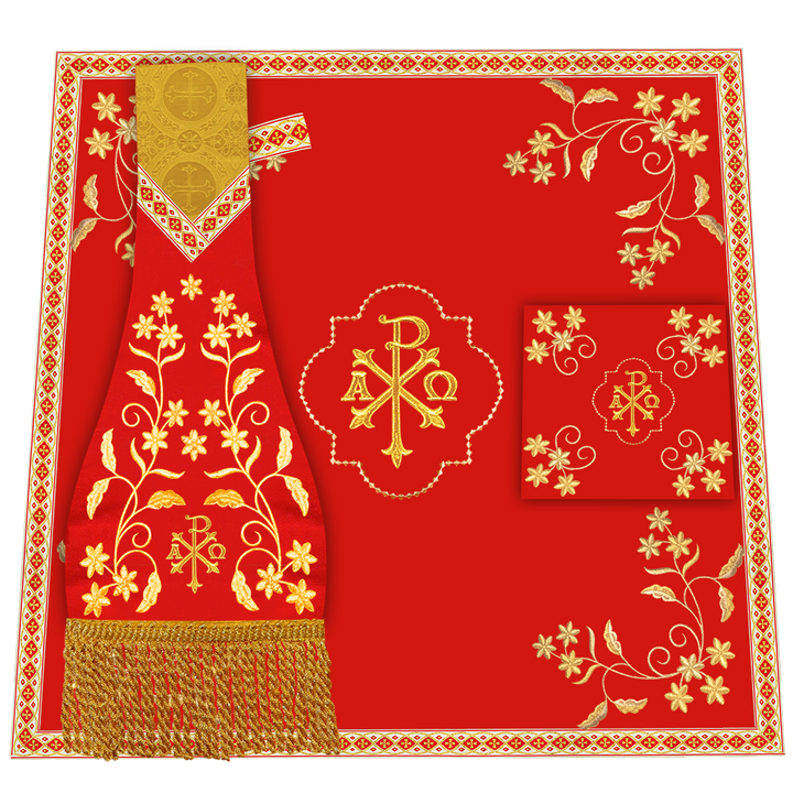 Floral Embroidery Spiritual Mass Set