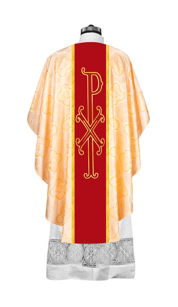 Gothic Style Chasuble - Spiritual PAX motif