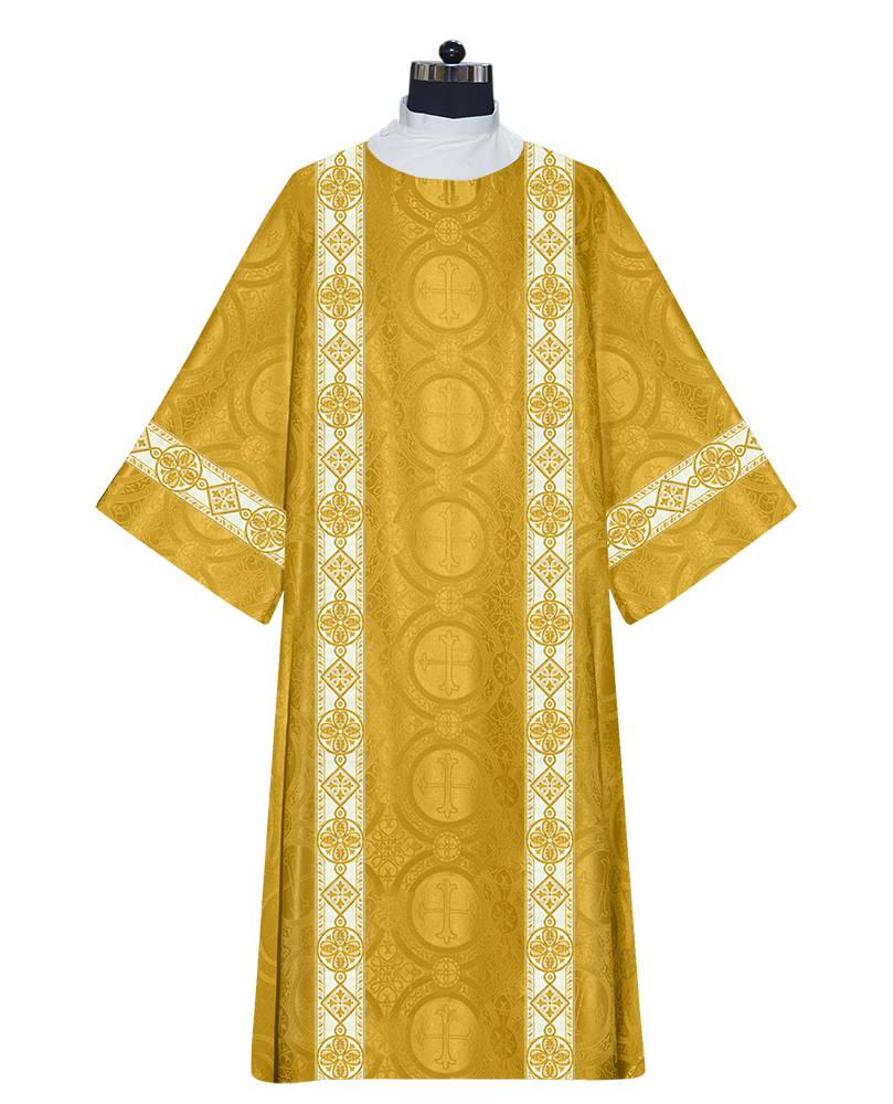 Deacon Dalmatic Vestments with white diamond lace
