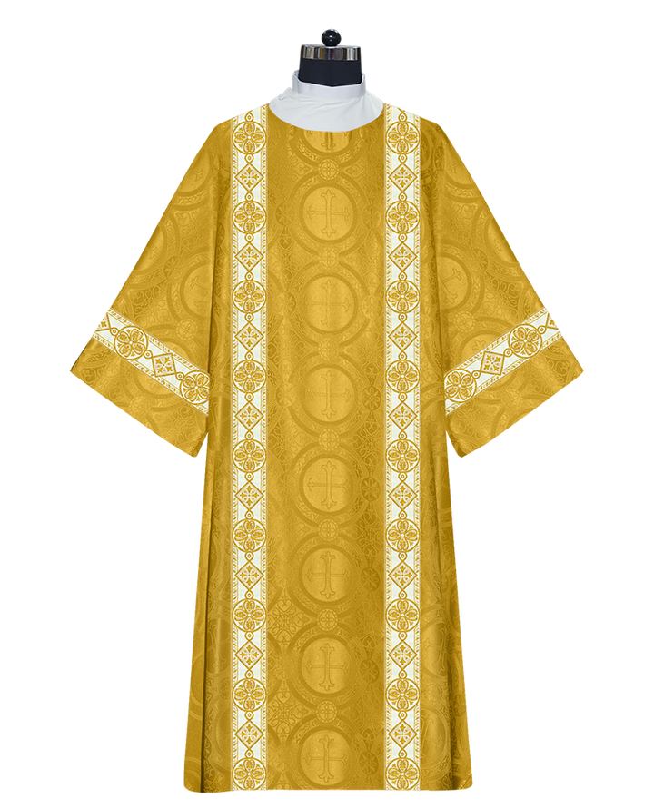 Deacon Dalmatic Vestments with white diamond lace