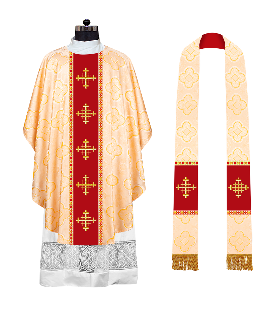 Spiritual Gothic Chasuble with Motif