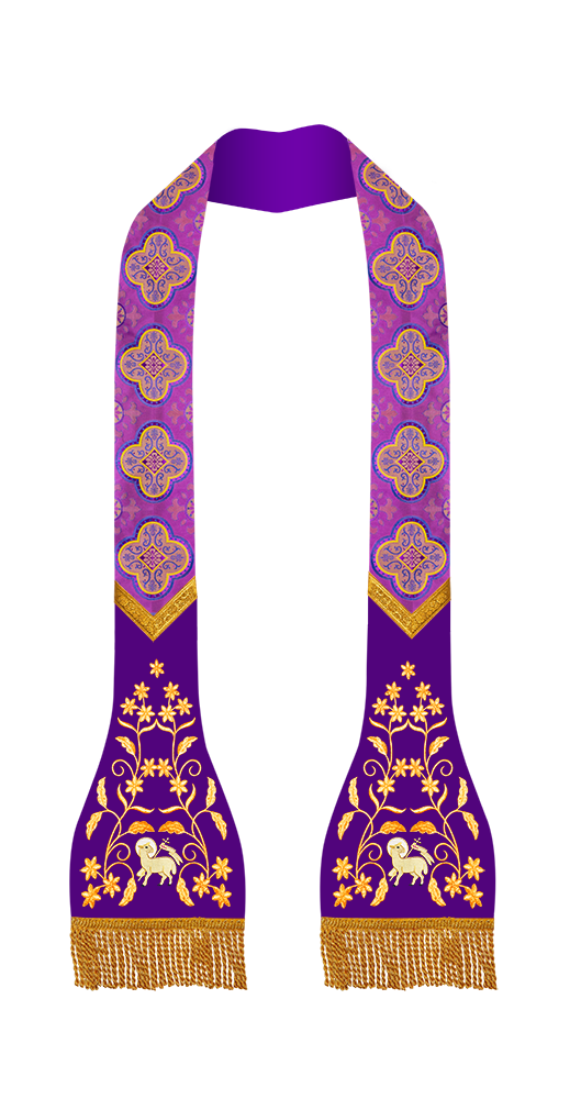 Solemn Roman Stole Vestments - Floral collection