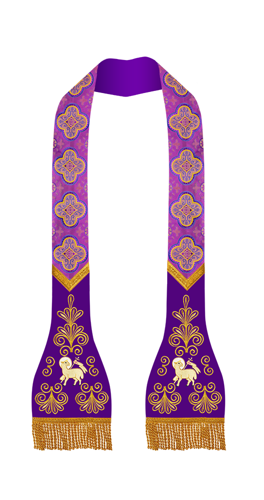 Roman stole with golden embroidery - Flourish collection