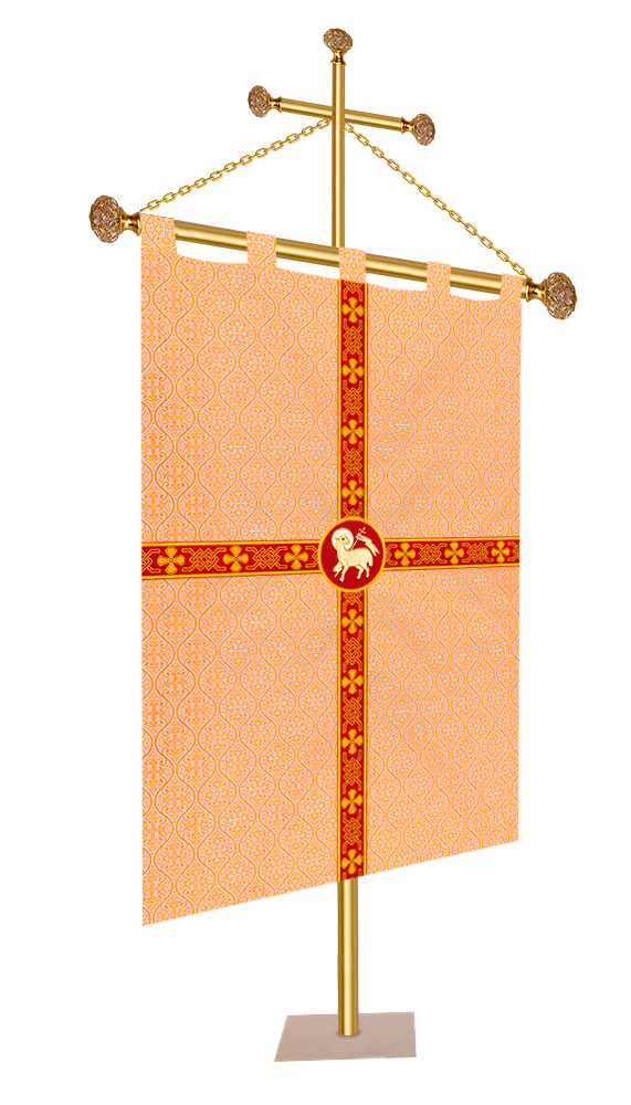Church Banner with Motif and Trims