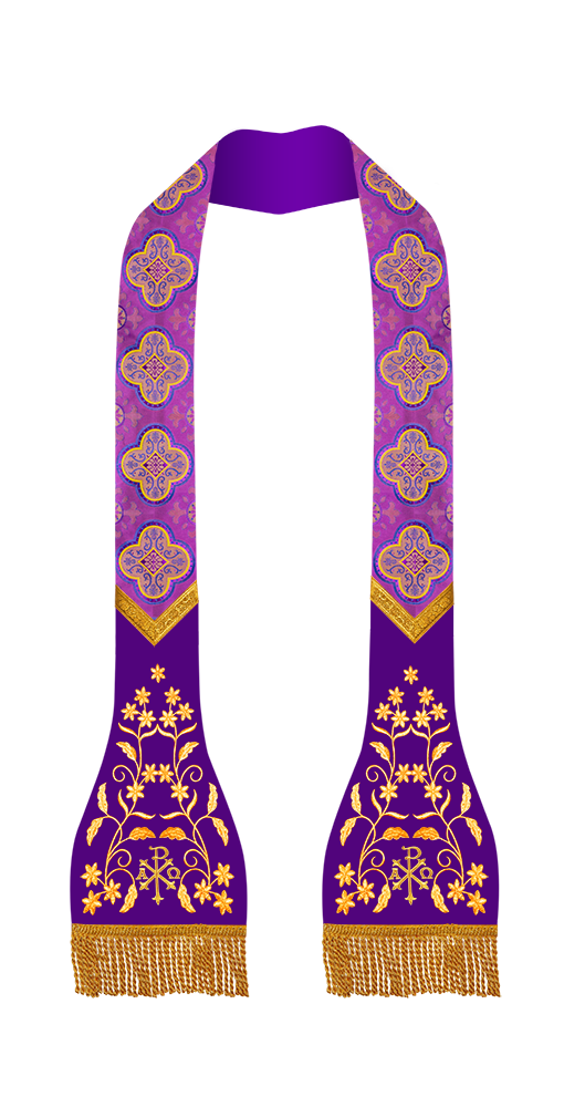 Solemn Roman Stole Vestments - Floral collection