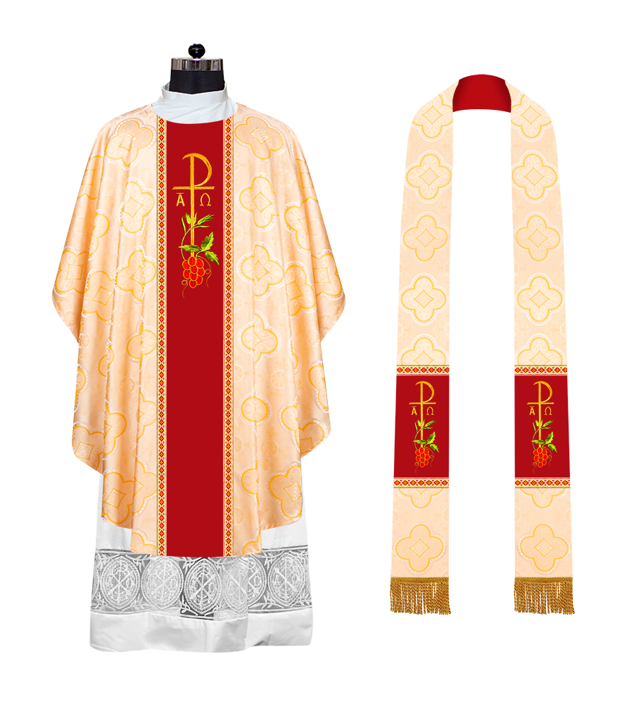 Spiritual Gothic Chasuble with Motif