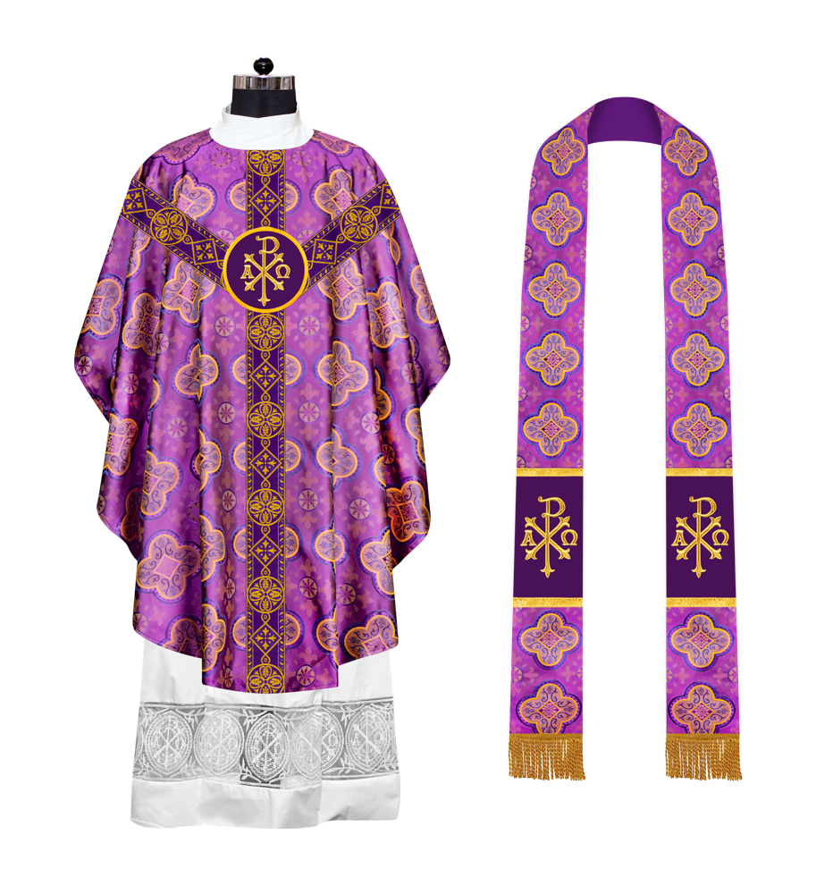 Gorgeous Gothic chasuble vestment - Diamond lace