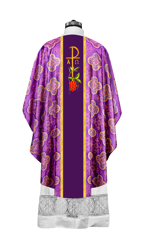 Gothic Chasuble - Spiritual PAX and Grapes