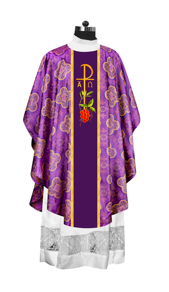 Gothic Chasuble - Spiritual PAX and Grapes