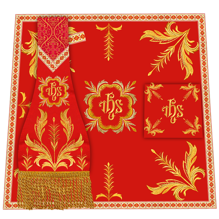 Mass Set Vestment with Embroidery Trims