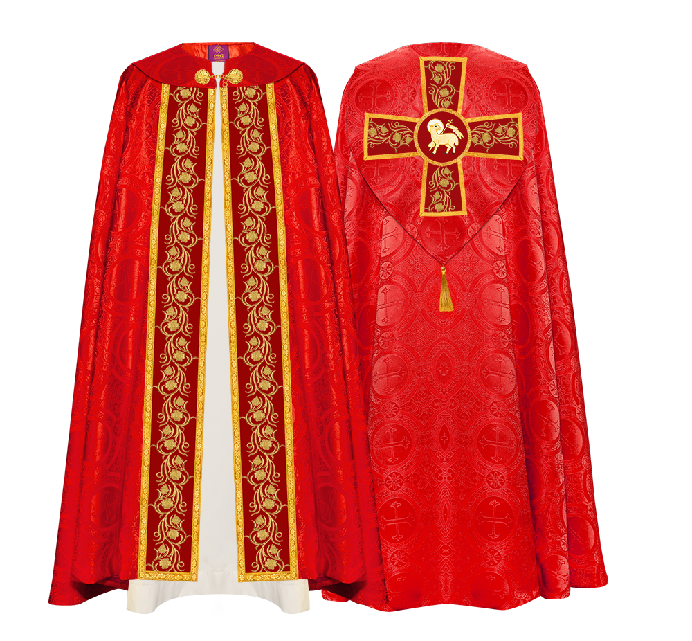GOTHIC COPE VESTMENT WITH ORNATE EMBROIDERY