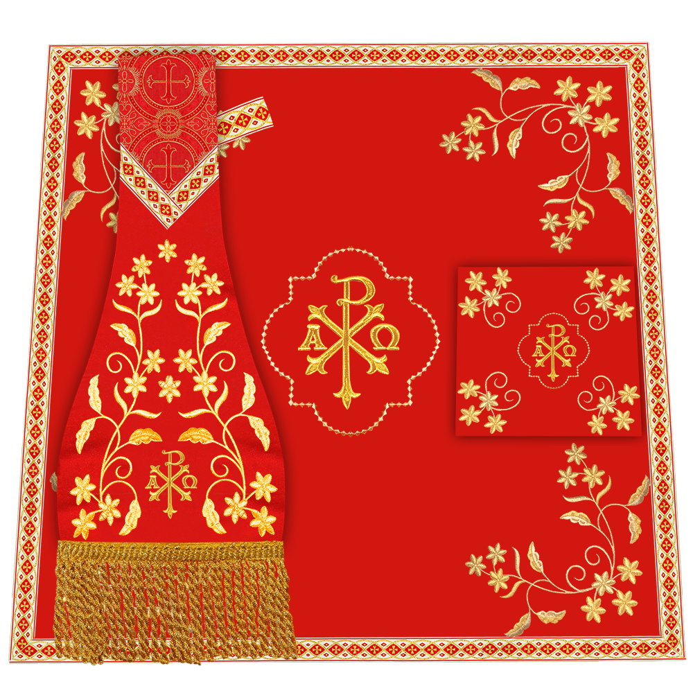 Floral Embroidery Spiritual Mass Set