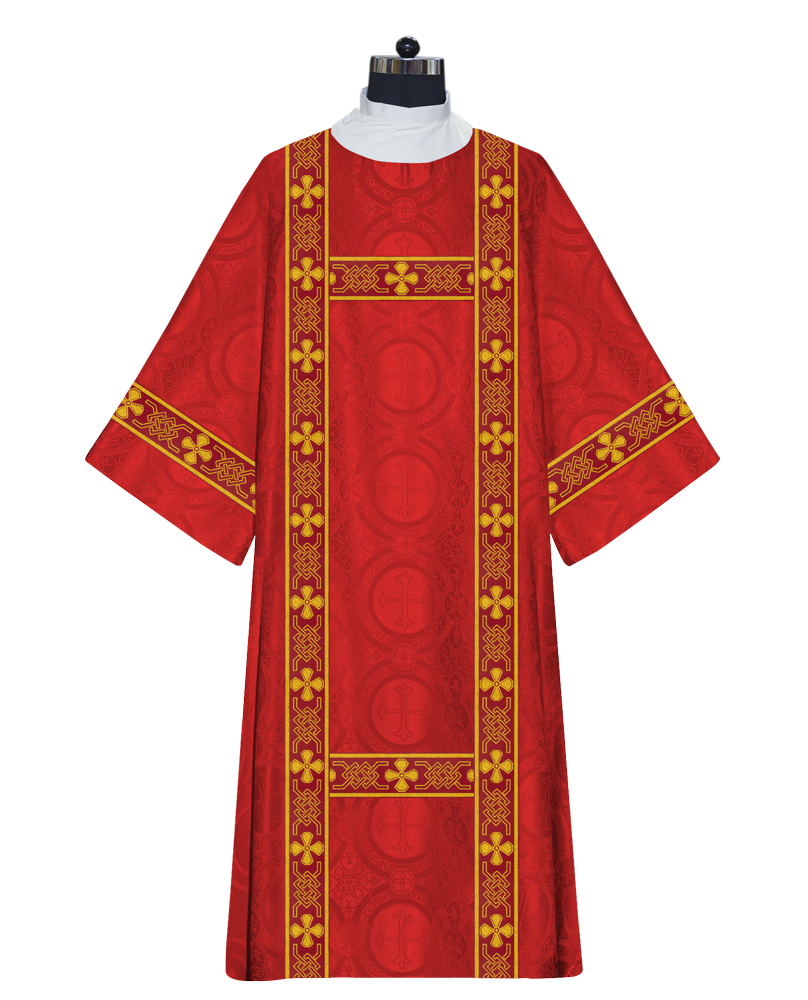 Deacon Dalmatic vestments with designer lace