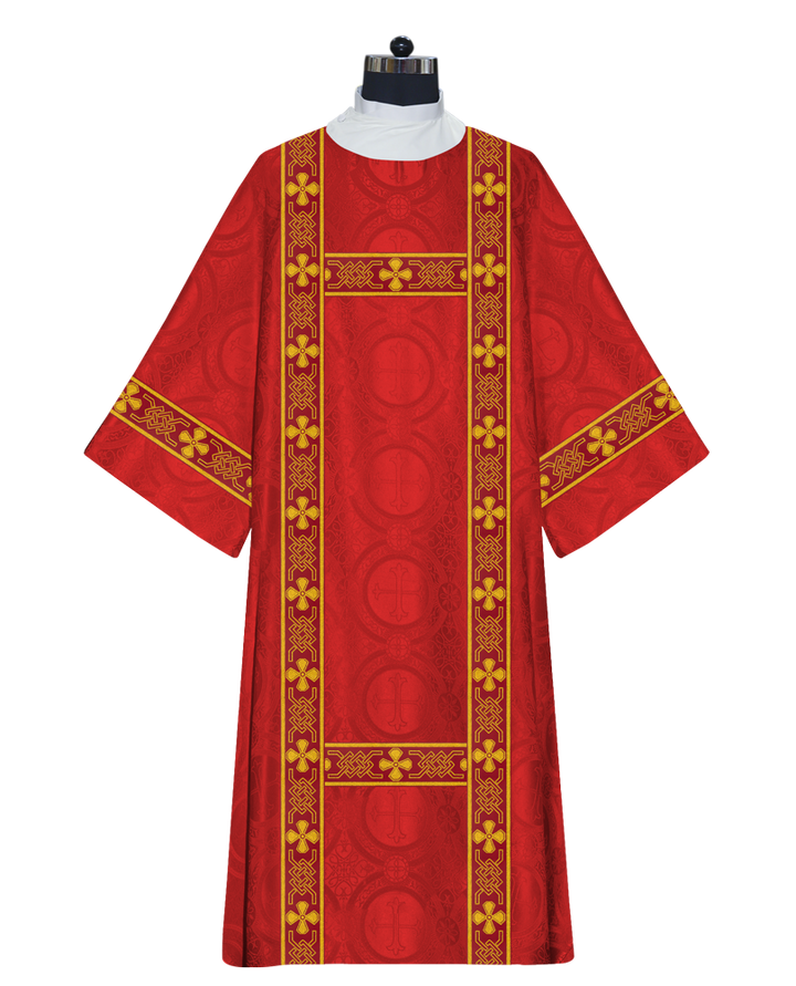 Deacon Dalmatic vestments with designer lace