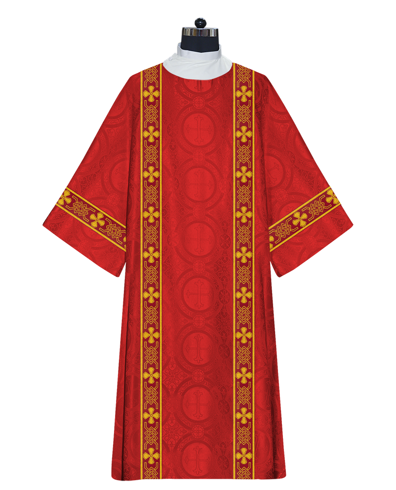Deacon Dalmatic vestments with designer lace