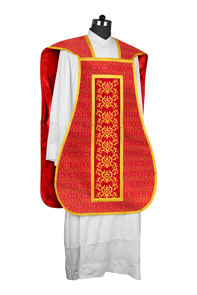 Fiddleback Vestment with Embroidered Orphrey