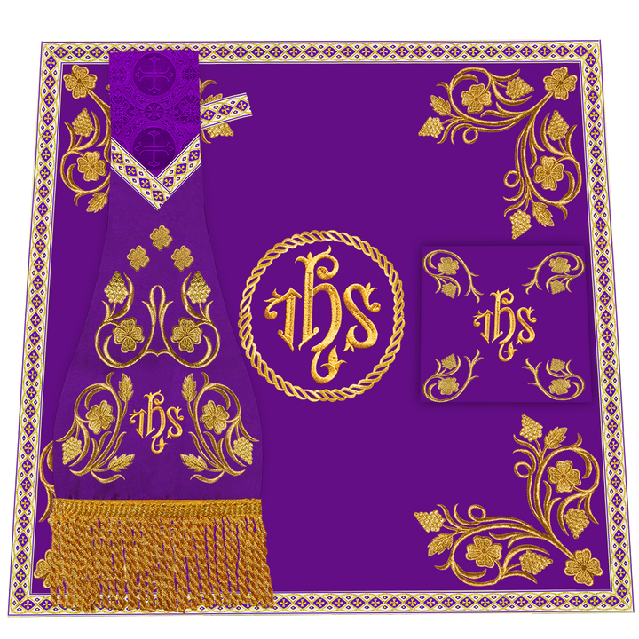 Grapes Embroidery Mass set with Motif