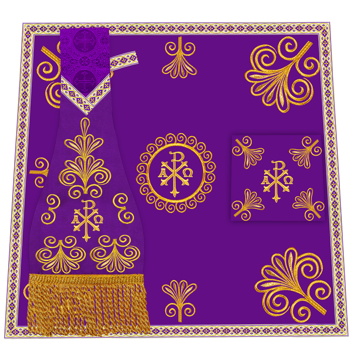 Ornate Embroidery Mass Set with Motif