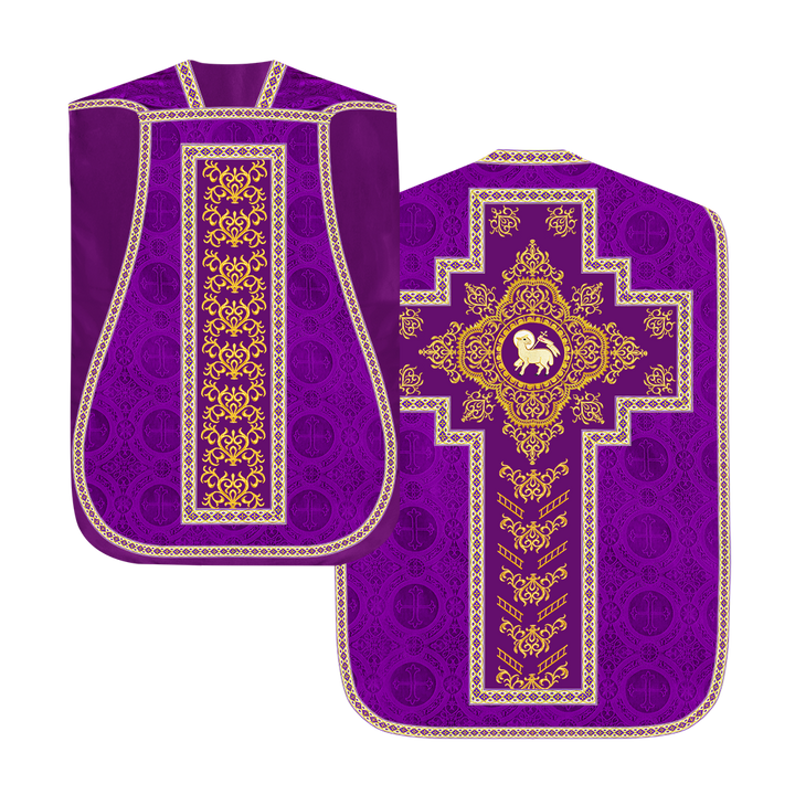 Traditional Fiddleback Vestments with Motifs and Trims