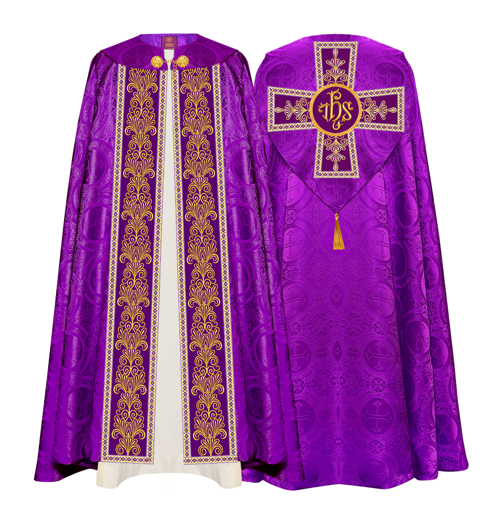 Gothic Cope vestments with Spiritual Motifs and Trims