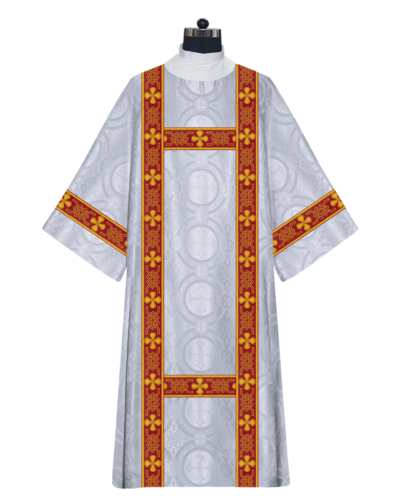 Deacon Dalmatic vestments with designer lace