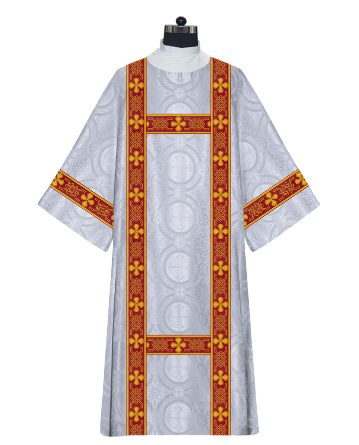 Deacon Dalmatic vestments with designer lace