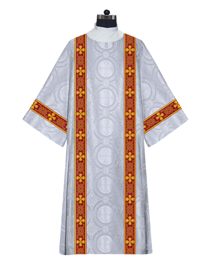 Deacon Dalmatic vestments with designer lace