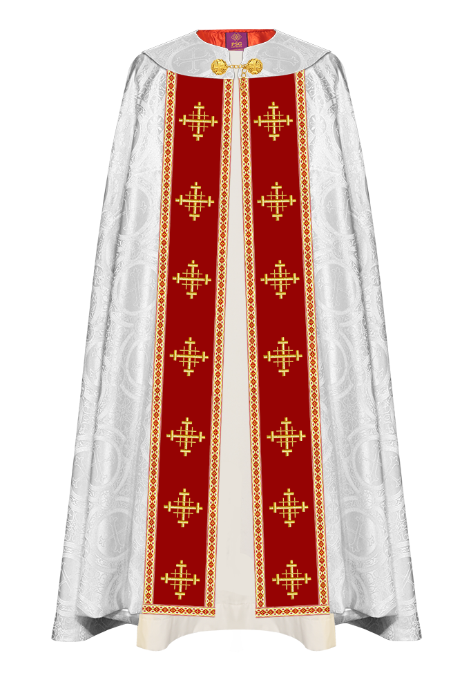 Enhanced Gothic Cope Vestments with Liturgical Cross