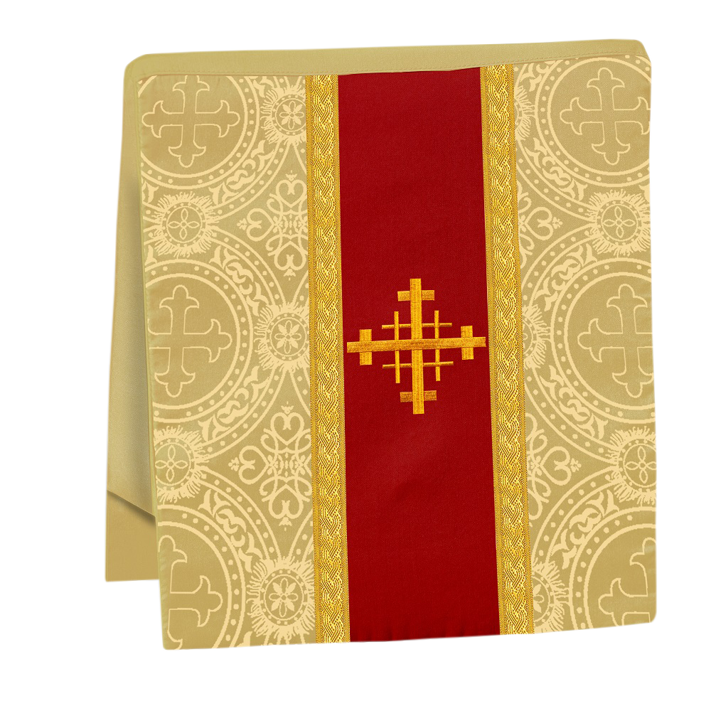 Gothic Chasuble - Y Type with woven braids