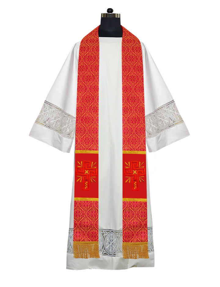 Solemn Clergy stole - Cross motif