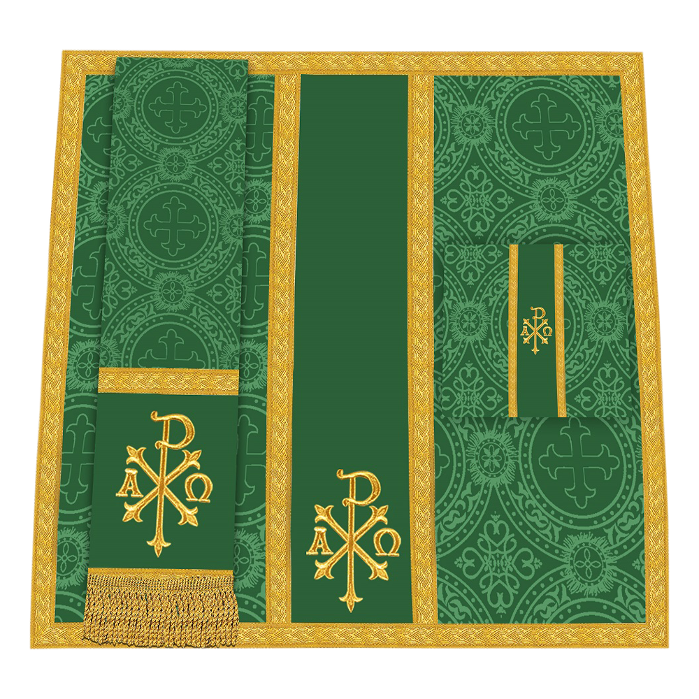 Gothic Chasuble - Y Type with woven braids