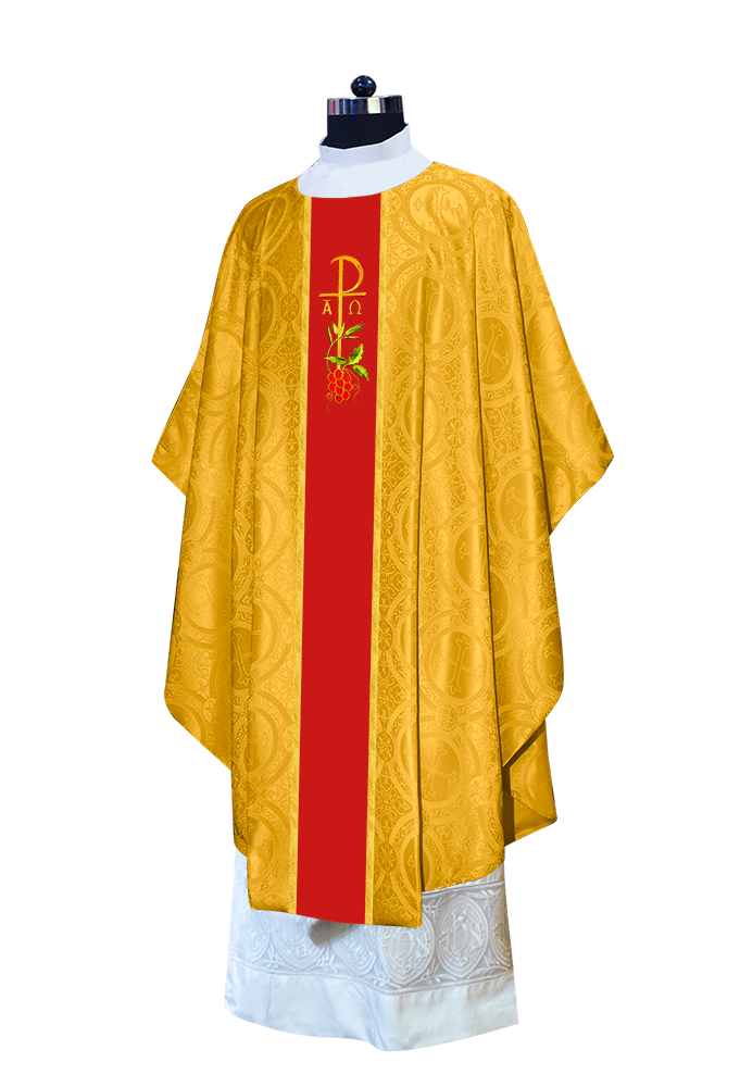 Gothic Chasuble - Spiritual PAX and Grapes