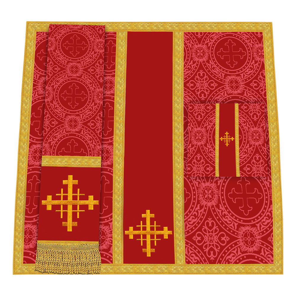 Gothic Chasuble - Y Type with woven braids