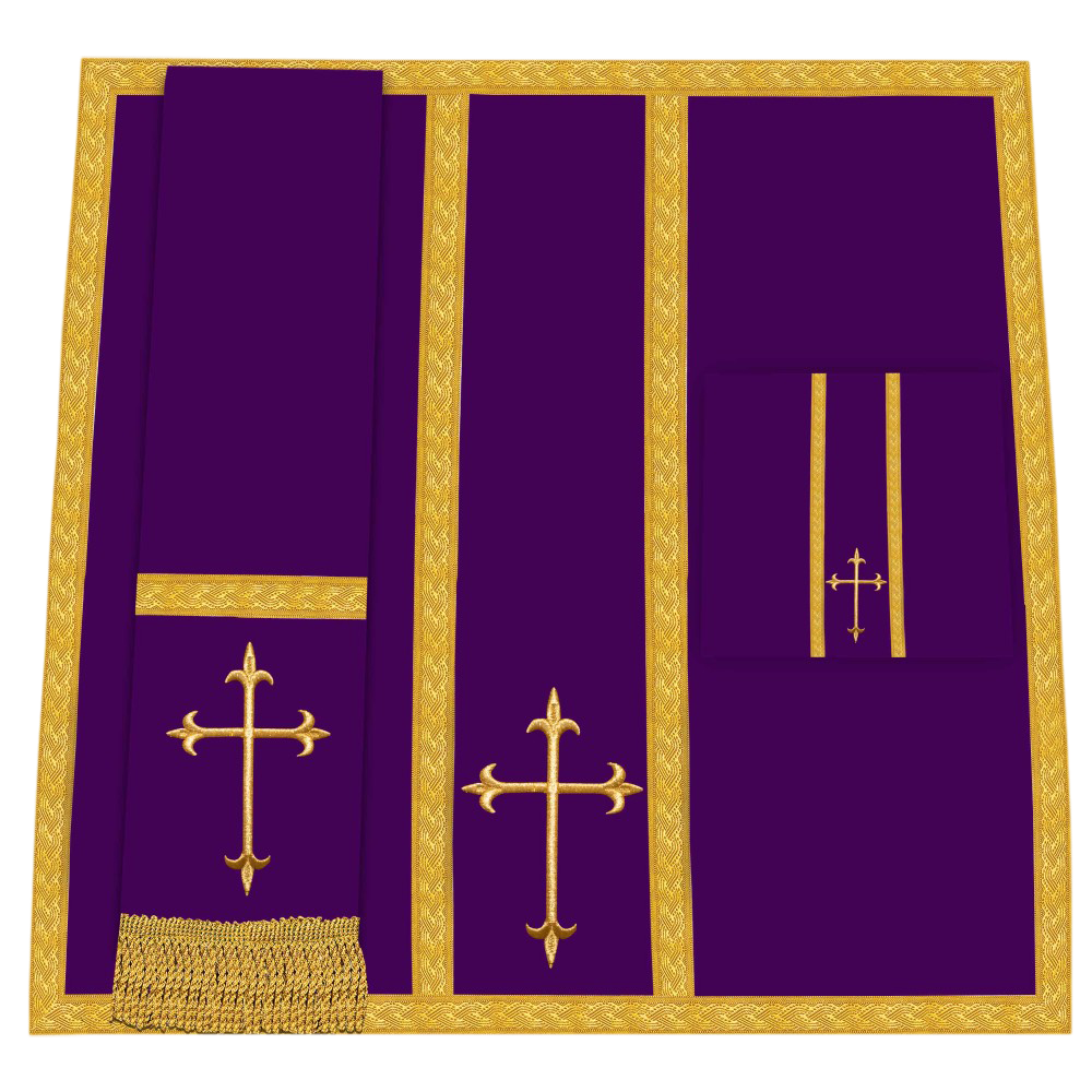 Gothic chasuble Vestment - Spiritual PAX motif