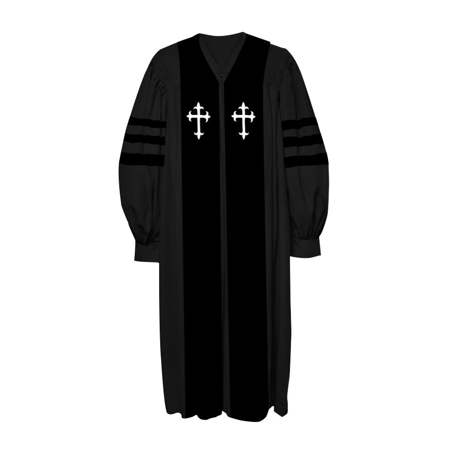 Triple band divine robe - Gathered sleeves