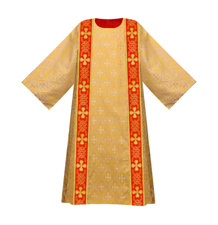 Deacon dalmatics vestments with woven braids