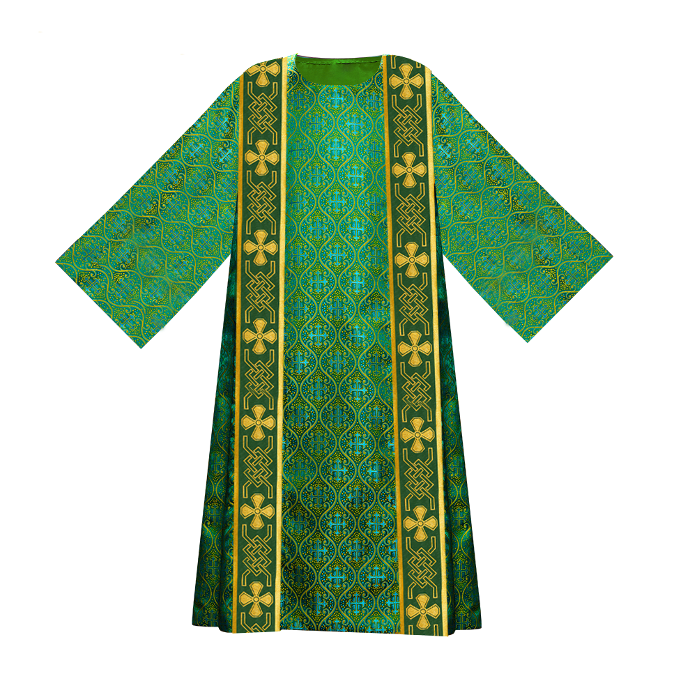 Deacon dalmatics vestments with woven braids
