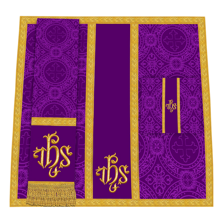 Gothic Chasuble - Y Type with woven braids